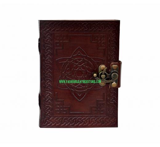 Handmade Leather Diary Journal Book of Shadows Celtic Beautiful Leather Blank Book Journal